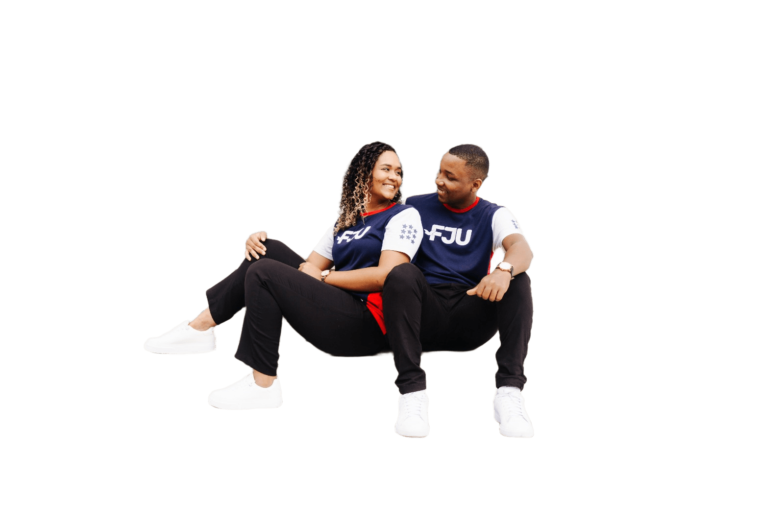 AI Background Removal: Couple on Steps | BgRemovit