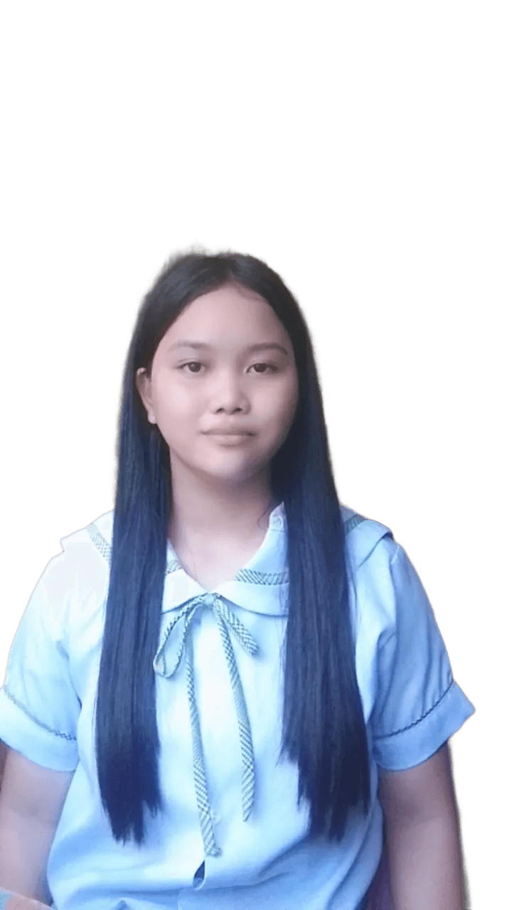 AI Background Removal: Girl with Long Hair in Uniform