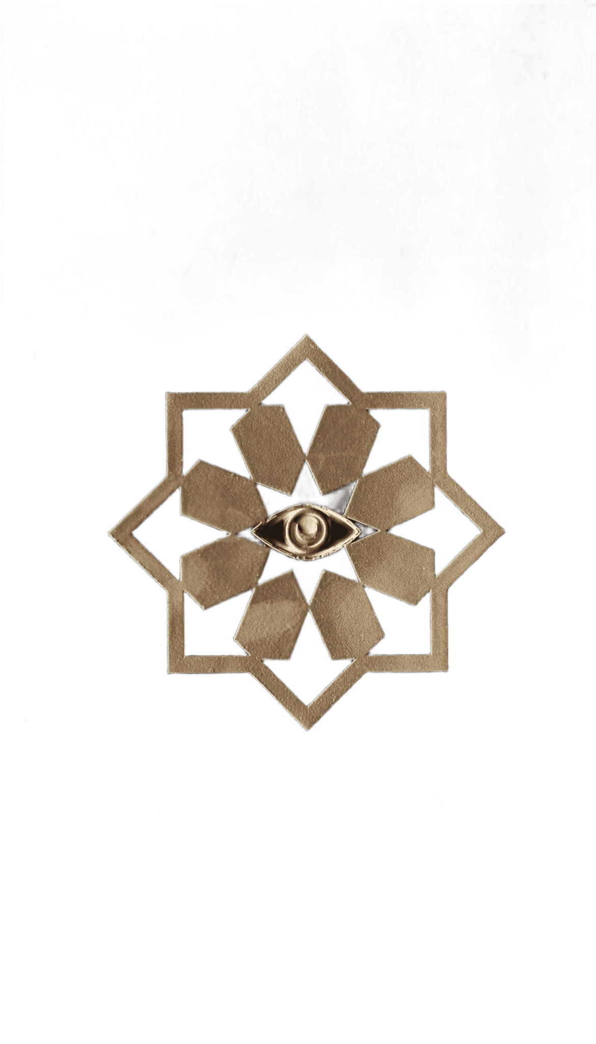 Remove Background from Golden Geometric Eye Emblem with AI