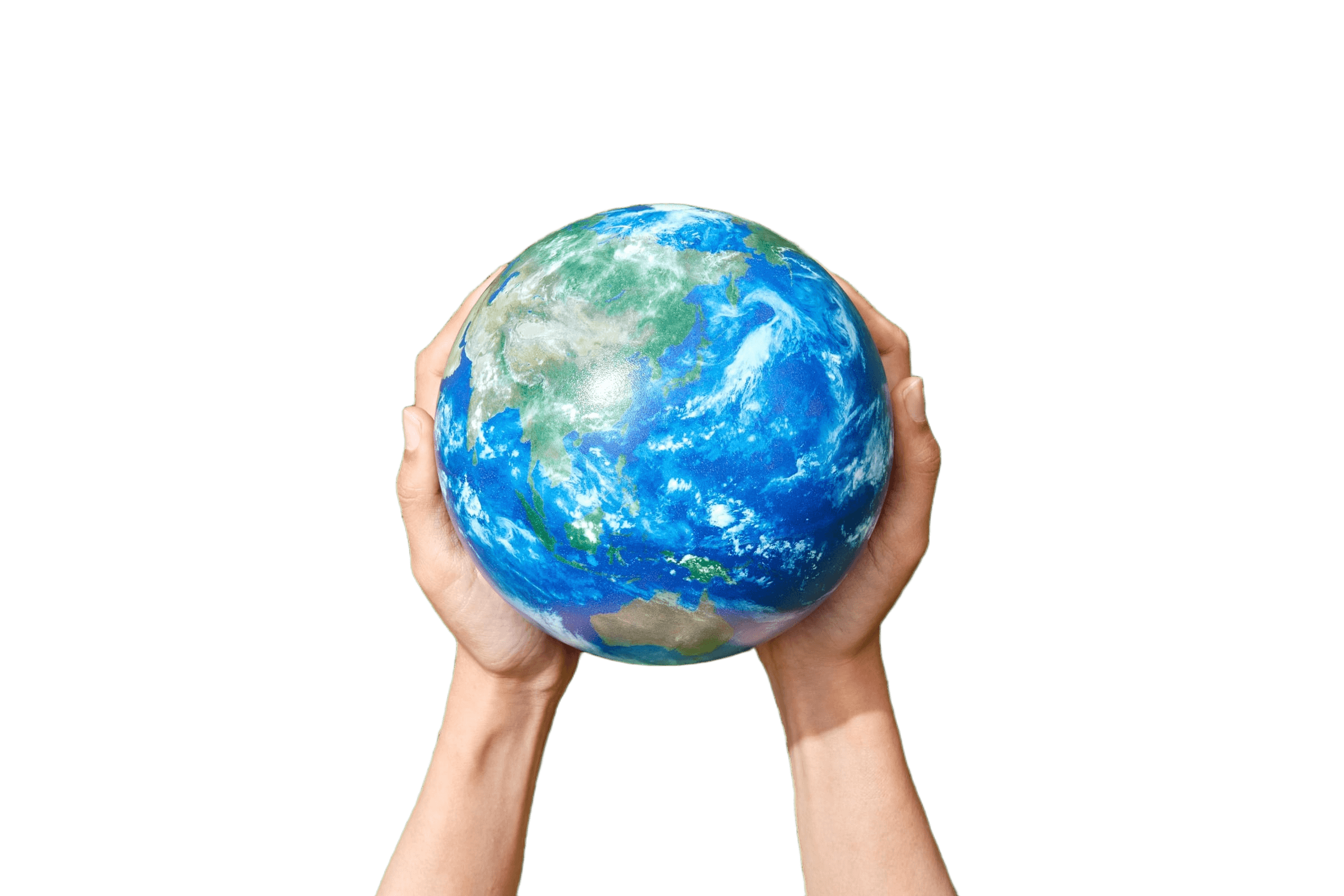 Remove Background from Hands Holding Globe - BgRemovit AI