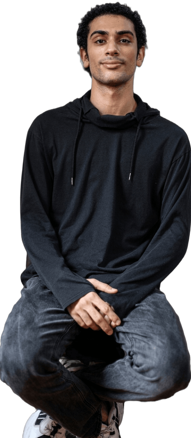 Remove Background from Portrait of Man in Black Hoodie | BgRemovit