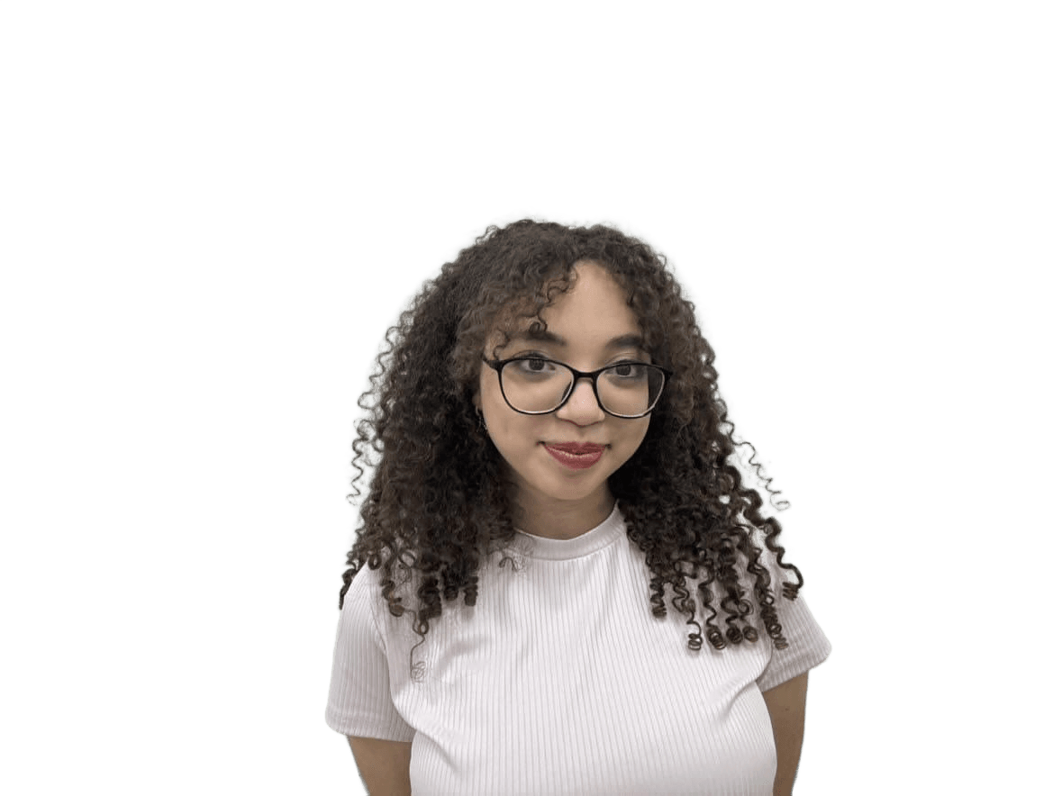 AI Background Removal: Curly Hair & Glasses - BgRemovit