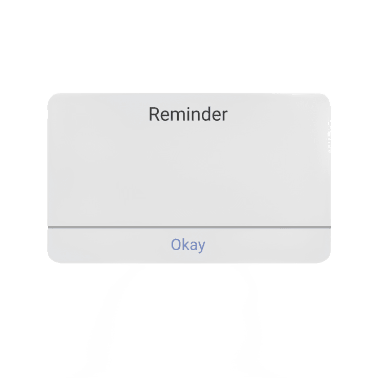 Remove Background from UI Reminder Dialog Box - BgRemovit AI