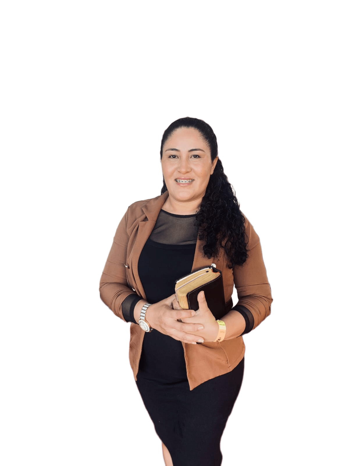 Remove Background from Woman Holding Book Photo - BgRemovit AI