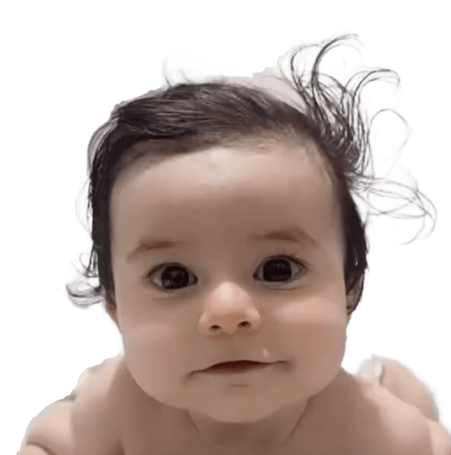 Remove Background from Baby Photo with Wispy Hair | BgRemovit