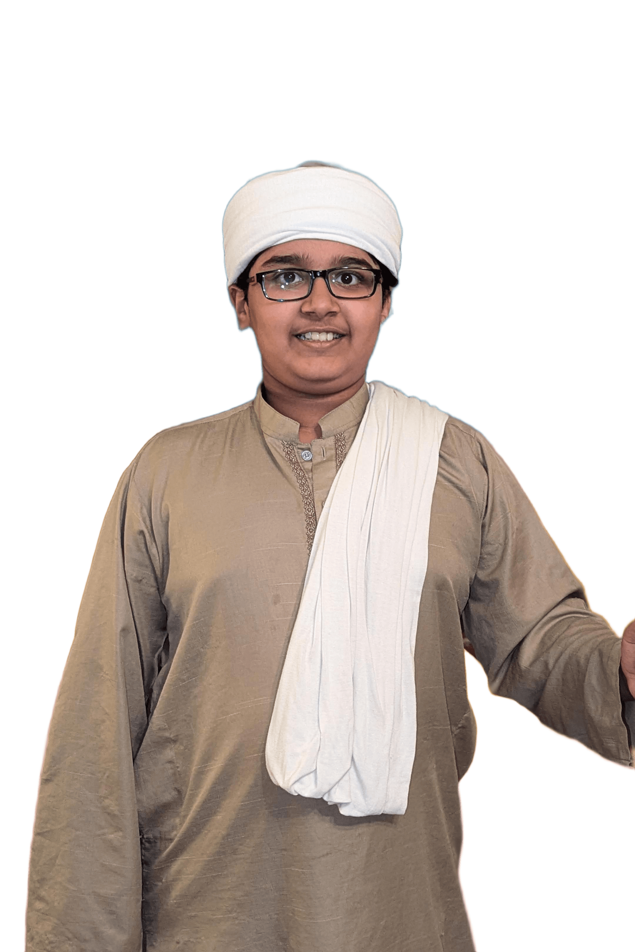AI Removes Background from Boy with Turban & Glasses | BgRemovit