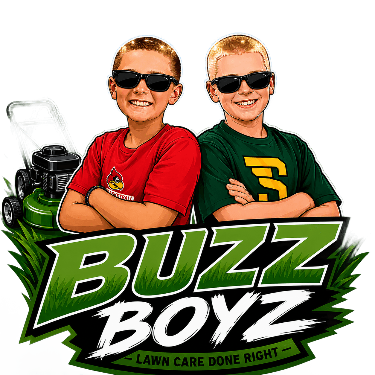 Remove Background from 'Buzz Boyz' Cartoon Logo | BgRemovit AI