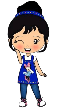 Remove Background from Cartoon Girl Illustration | BgRemovit