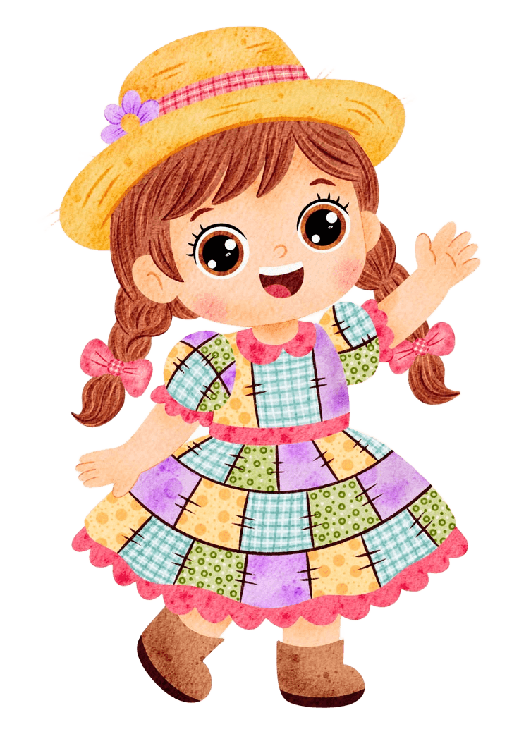 Remove Background from Cartoon Girl Illustration - BgRemovit
