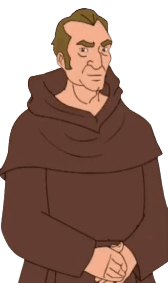 Cartoon Monk Background Removed | Transparent PNG