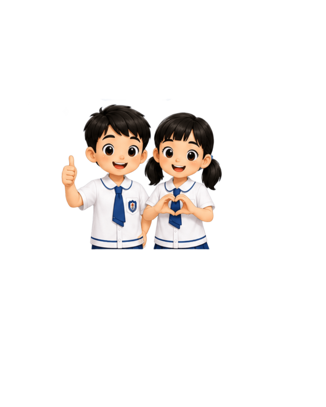 Flawless Background Removal for Cartoon School Children Illustration