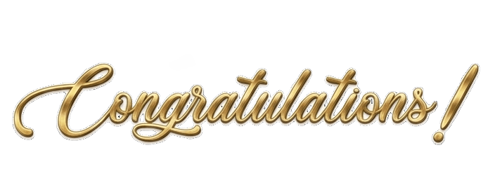 Remove Background from Gold 'Congratulations!' Text | BgRemovit