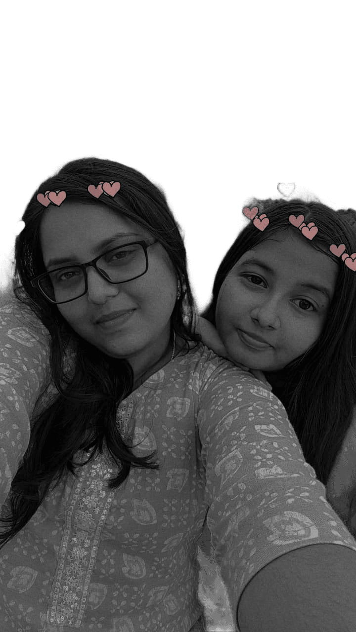 AI Removes Background from Grayscale Selfie with Hearts | BgRemovit