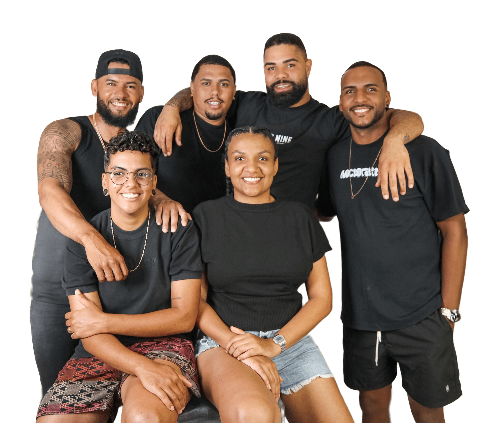 Remove Background from Group Photo of Six People | BgRemovit AI