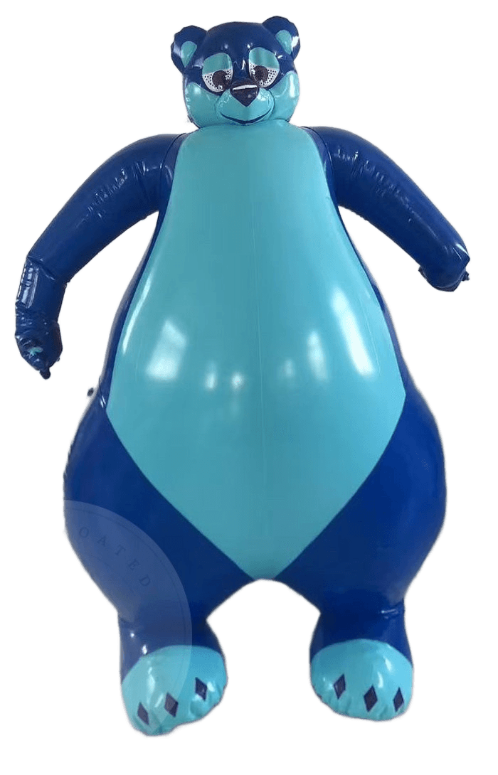 Remove Background from Inflatable Blue Bear Mascot | BgRemovit