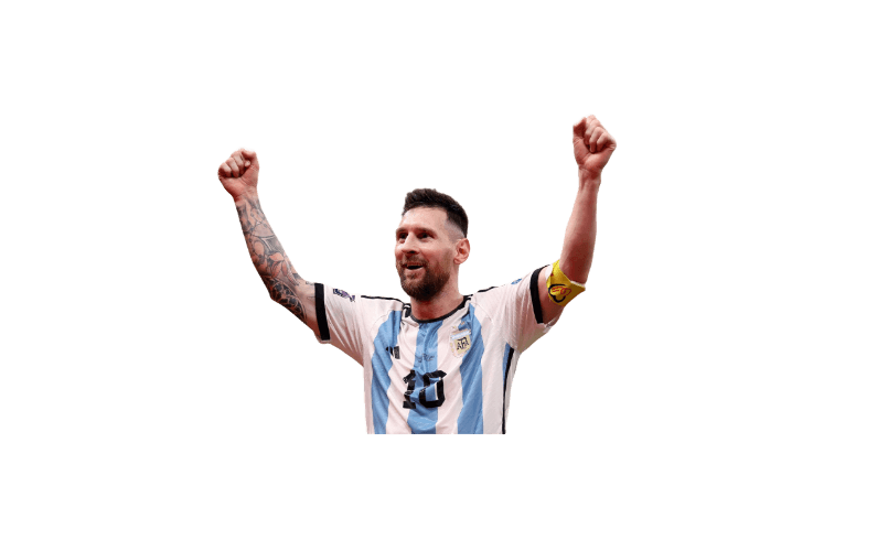 Transforming Sports Photos: Lionel Messi's Celebration, Now Background-Free