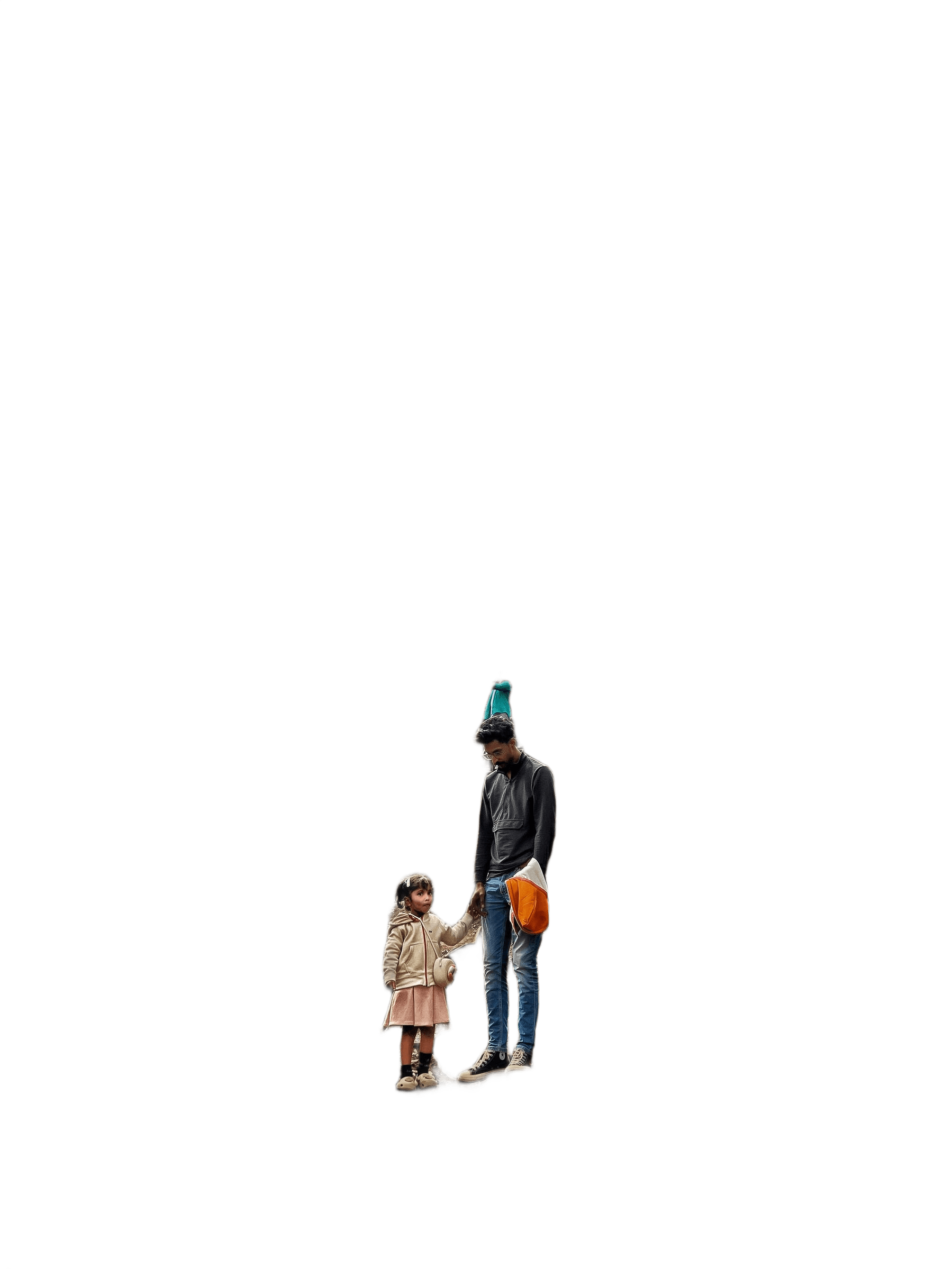 Remove Background from Man & Child in Forest | BgRemovit AI