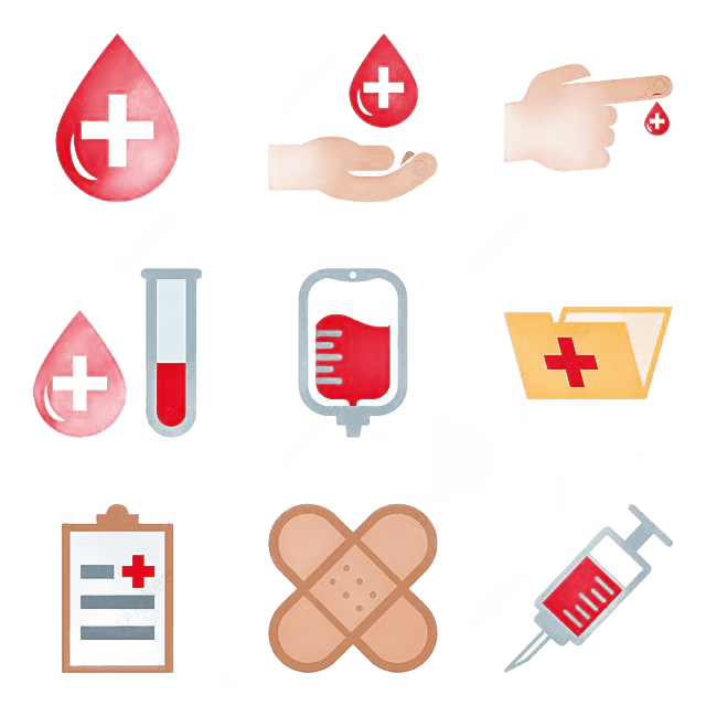Remove Background from Medical & Blood Donation Icons with AI