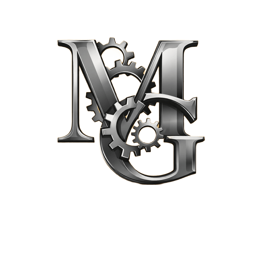 AI Background Removal: Metallic Logo with Gears | BgRemovit