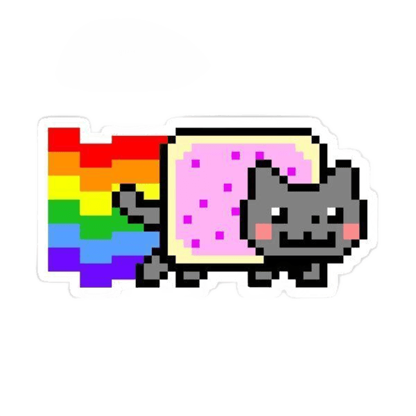 Nyan Cat Background Removal | Pixel Art Transparency by BgRemovit