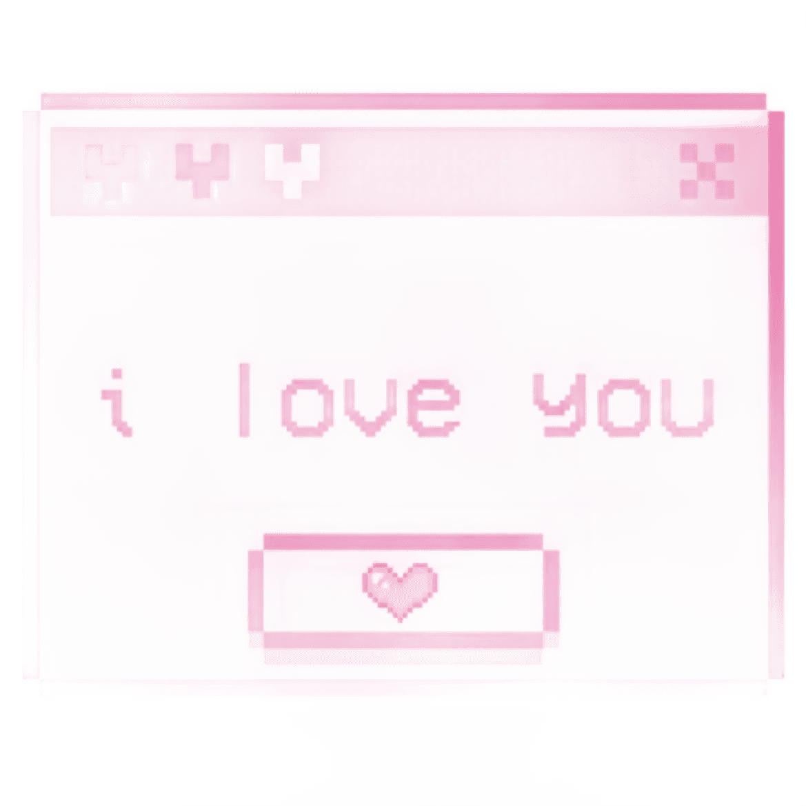 Pixel Art Love Message Background Removal | BgRemovit
