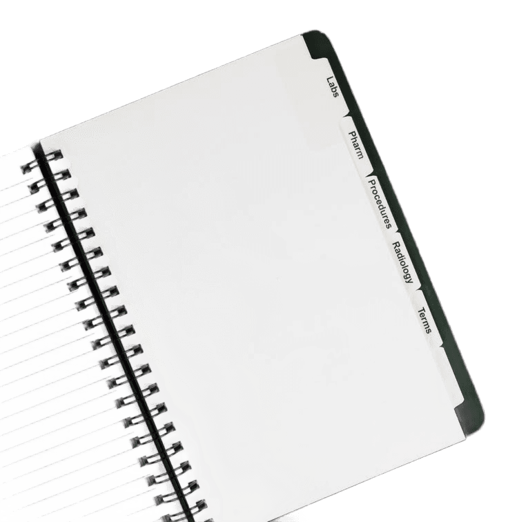 Clean Background Removal: Spiral Notebook with Tabs | BgRemovit