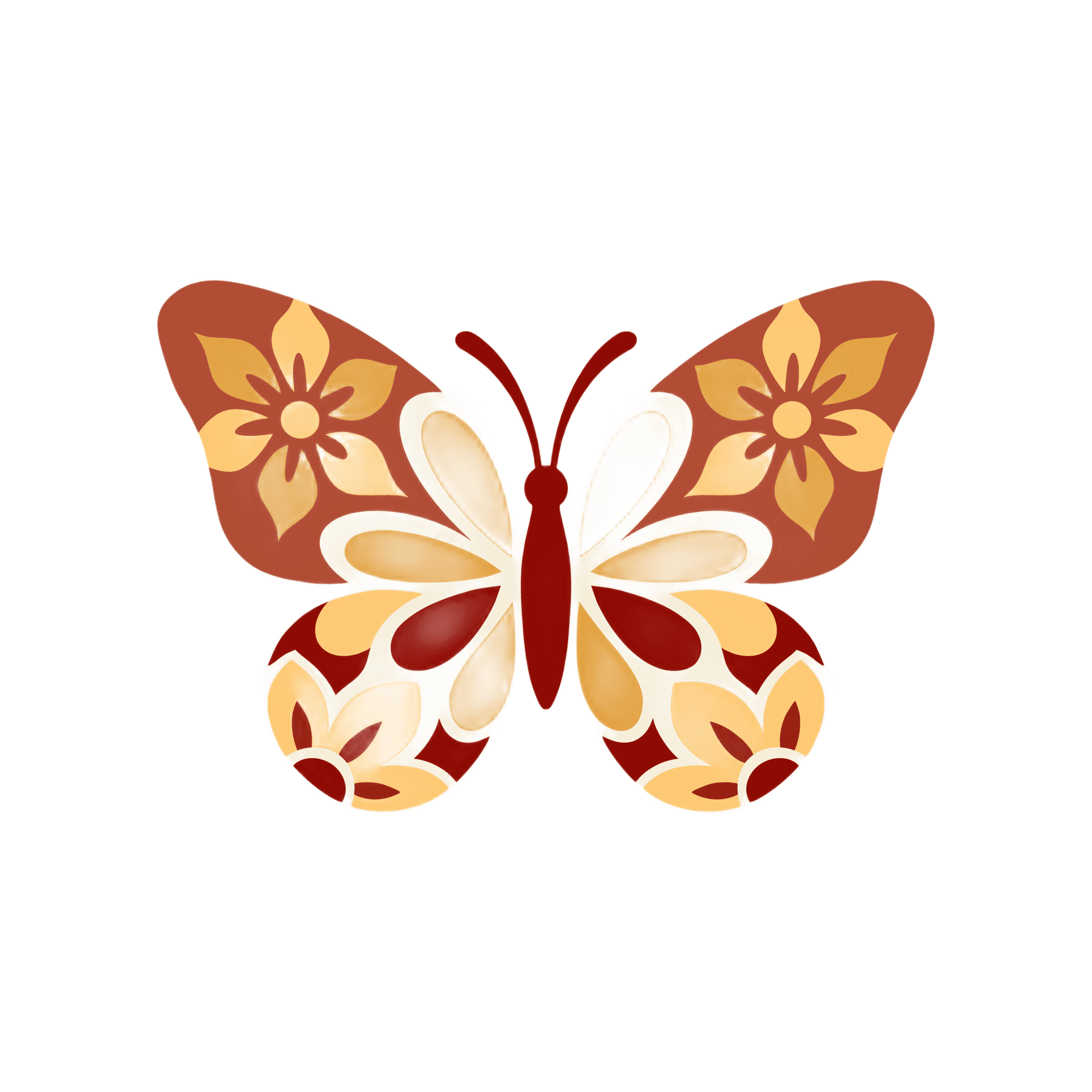 Perfectly Isolate Intricate Butterfly Illustrations
