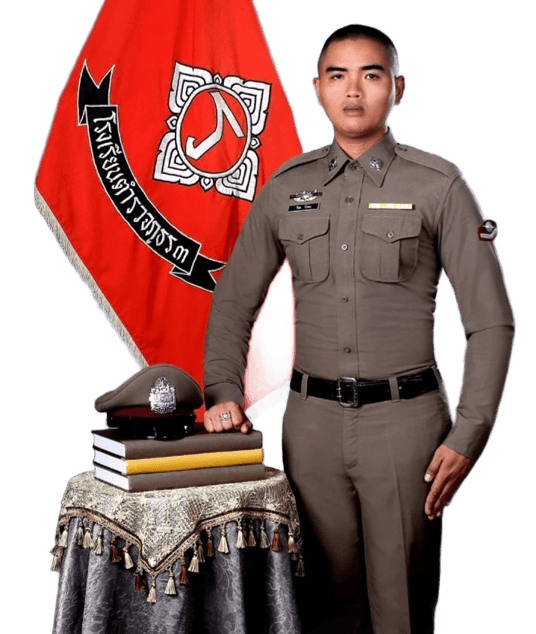 AI Background Removal: Uniform Portrait with Flag & Props