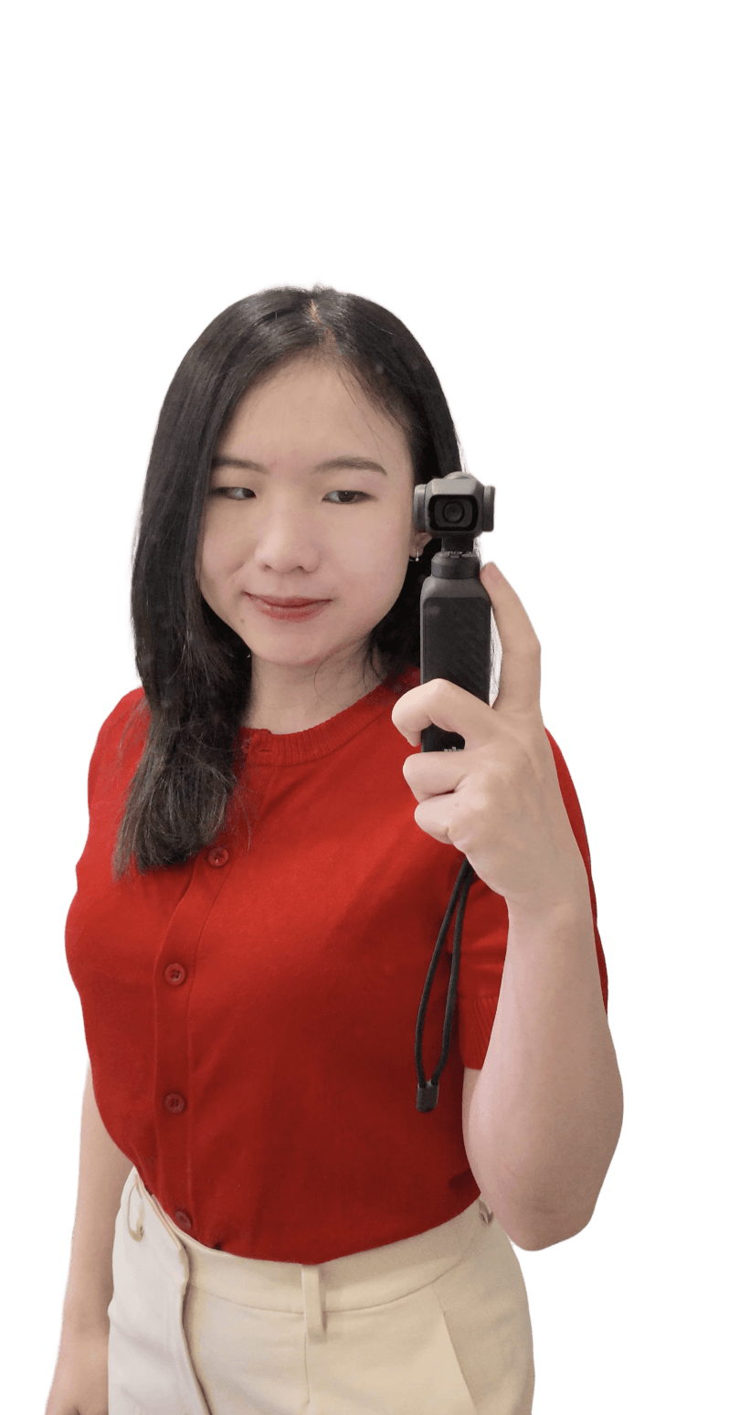 Remove Background from Photo of Woman with Gimbal Camera | BgRemovit
