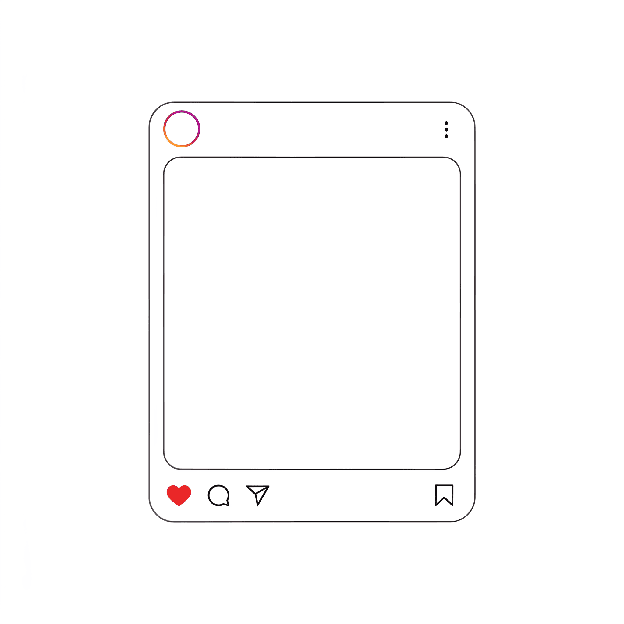 Sharpen Instagram Post Frame Icon | AI Image Enhancer