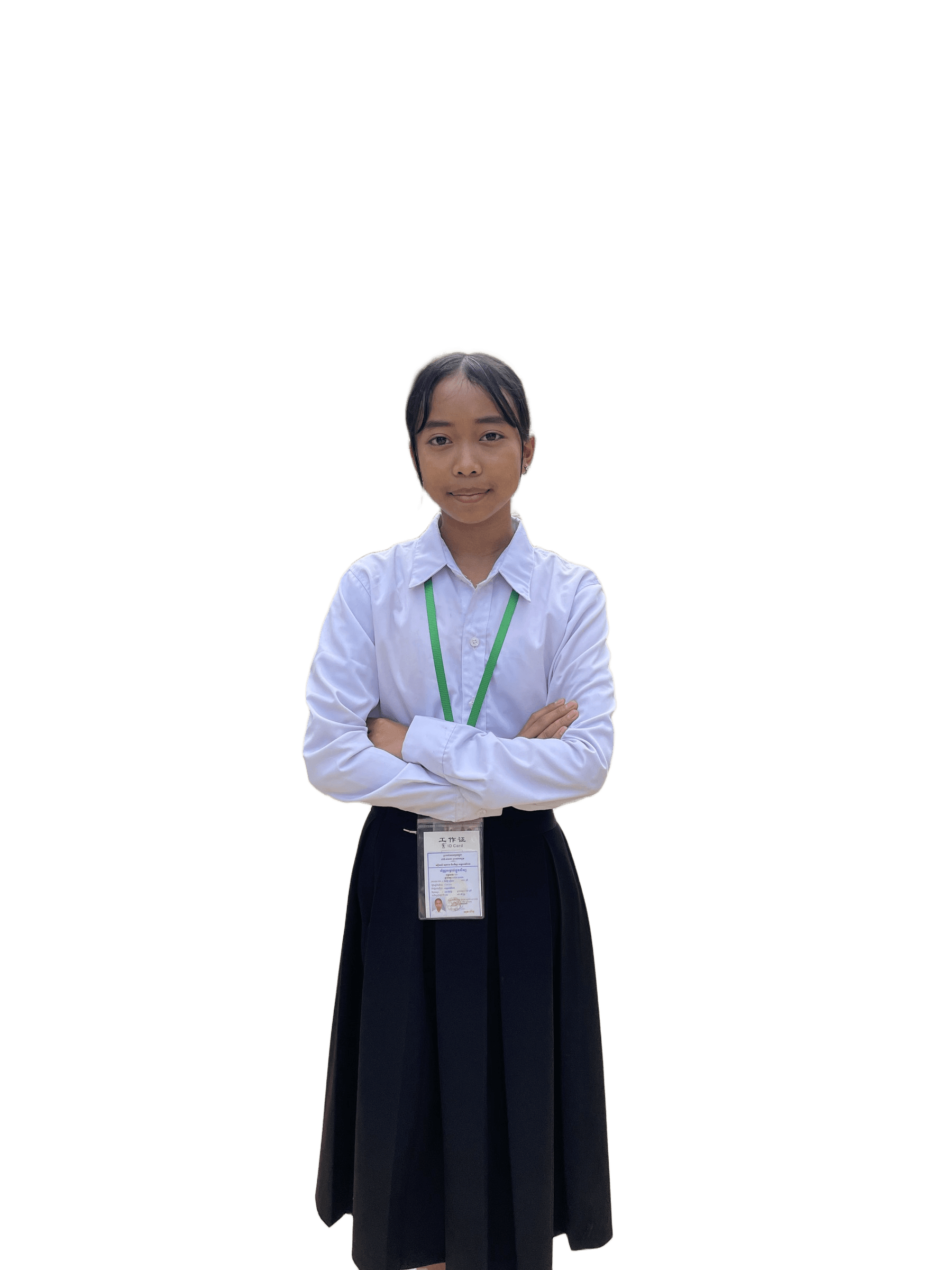 AI Background Removal: Student Portrait on Transparent BG