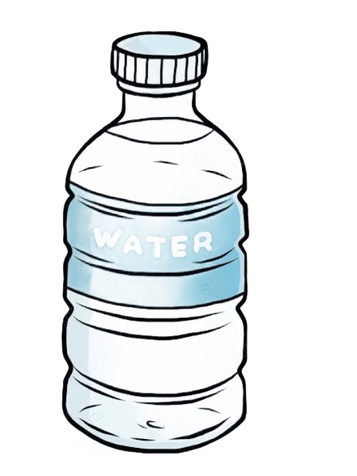 Remove Background from Cartoon Water Bottle Drawing | BgRemovit