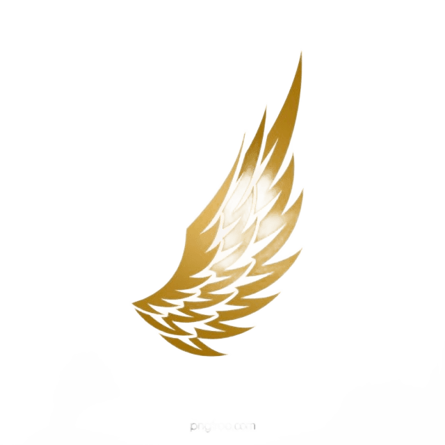 Flawless Background Removal for Golden Wing Graphics