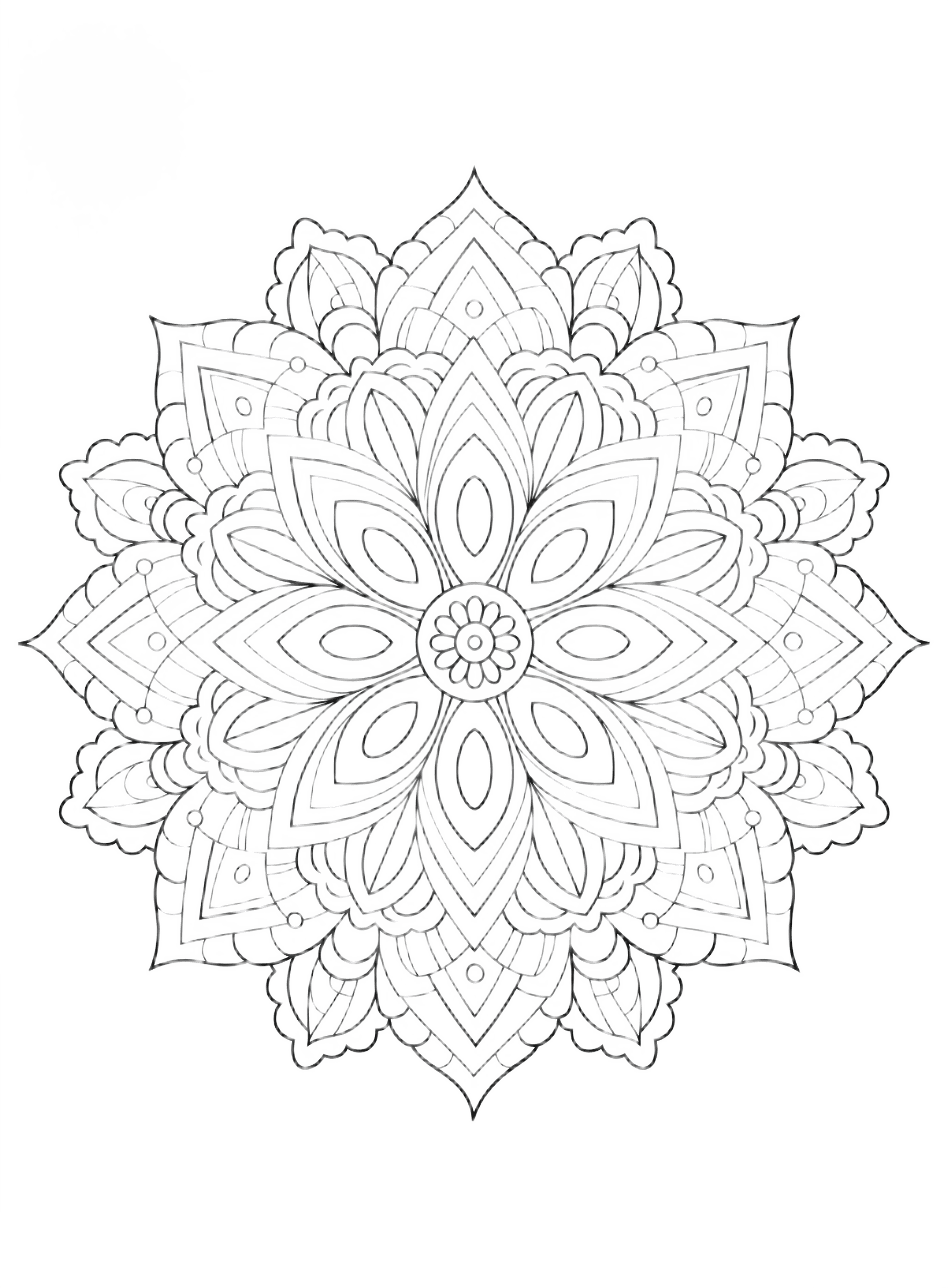Remove Background from Intricate Mandala Drawing | BgRemovit