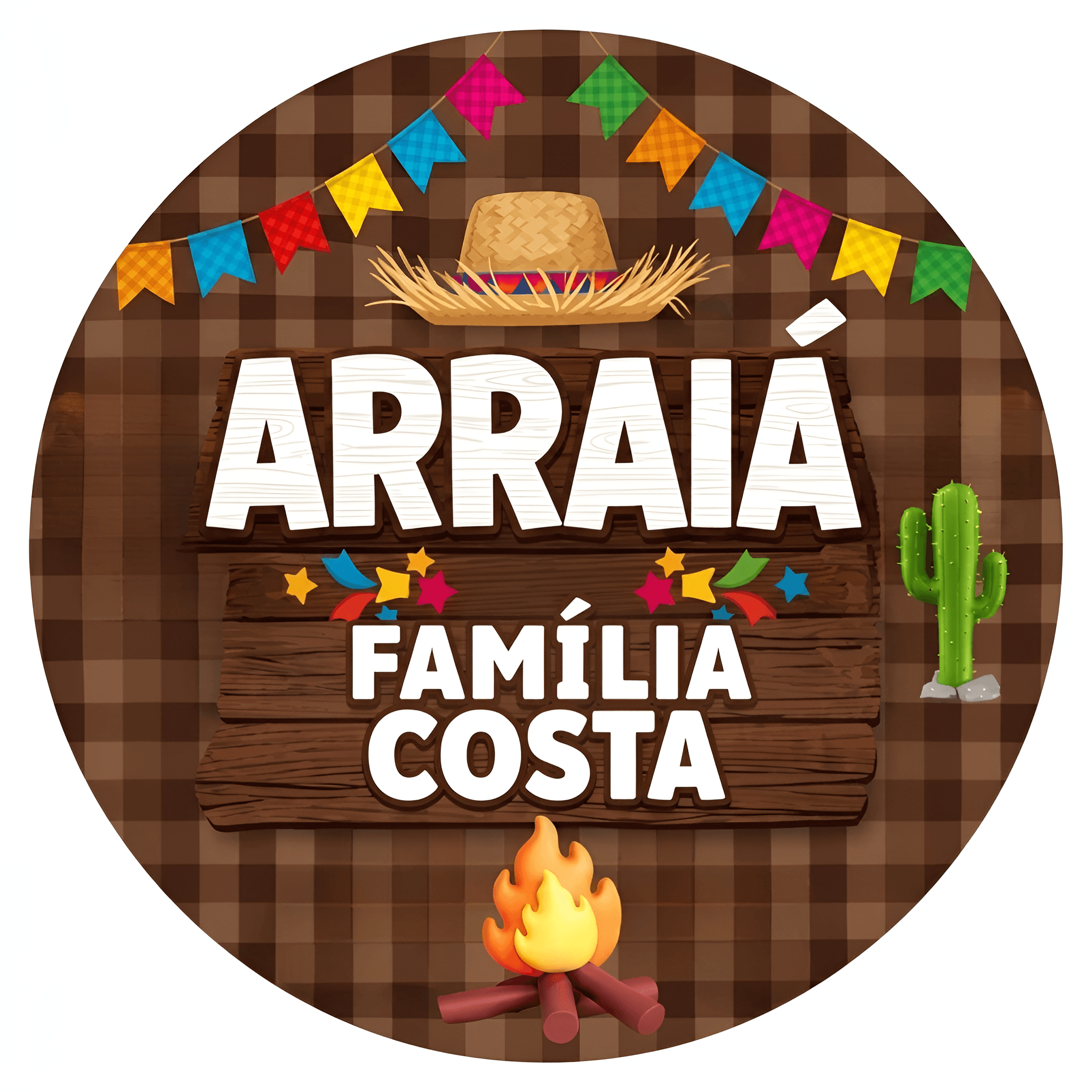 Transforming 'Arraiá Família Costa' with AI Image Enhancement