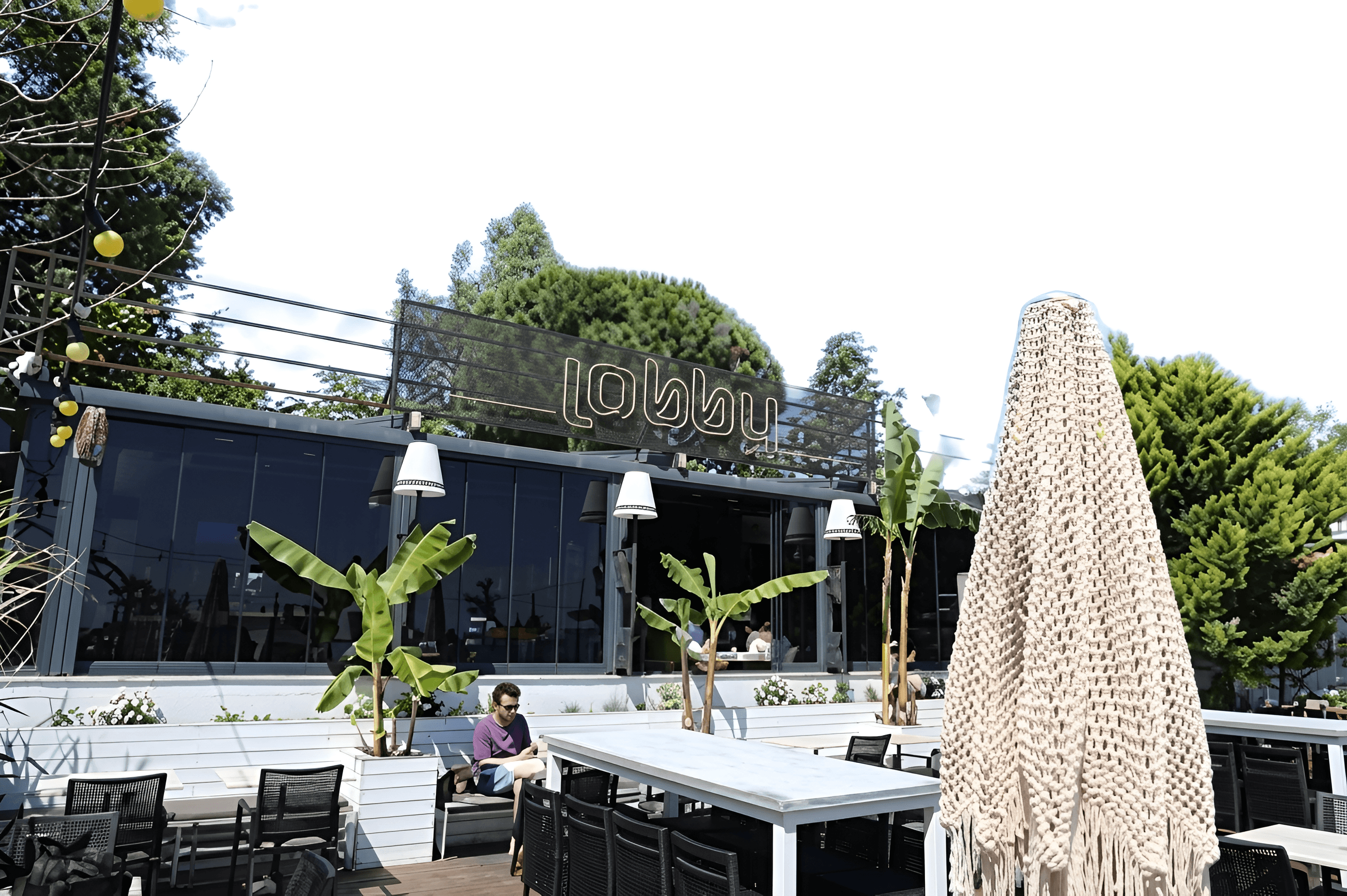 Upscale Blurry Cafe Photo | AI Image Enhancer | BgRemovit