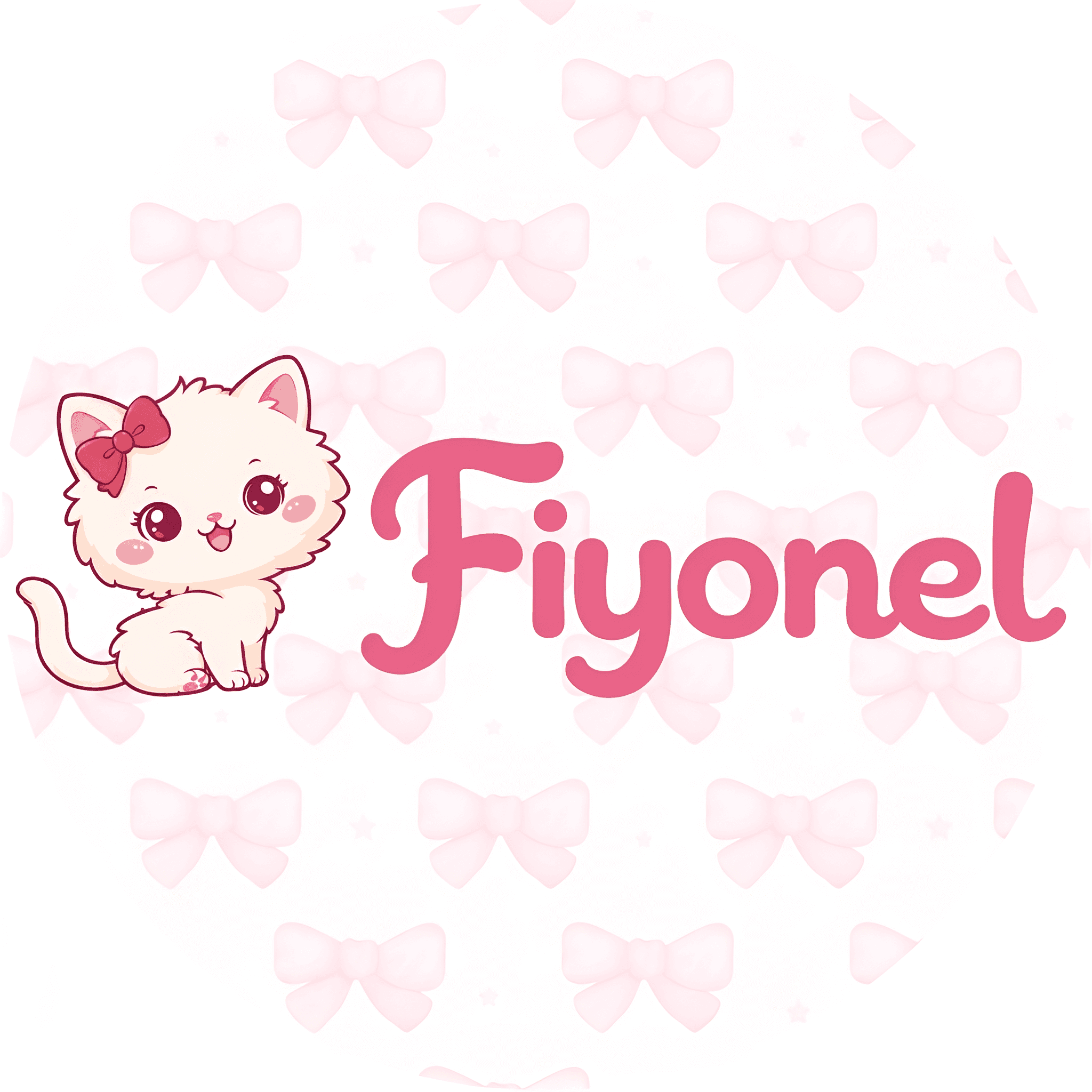Upscale Cartoon Cat Logo: Fiyonel - Enhance Image Quality