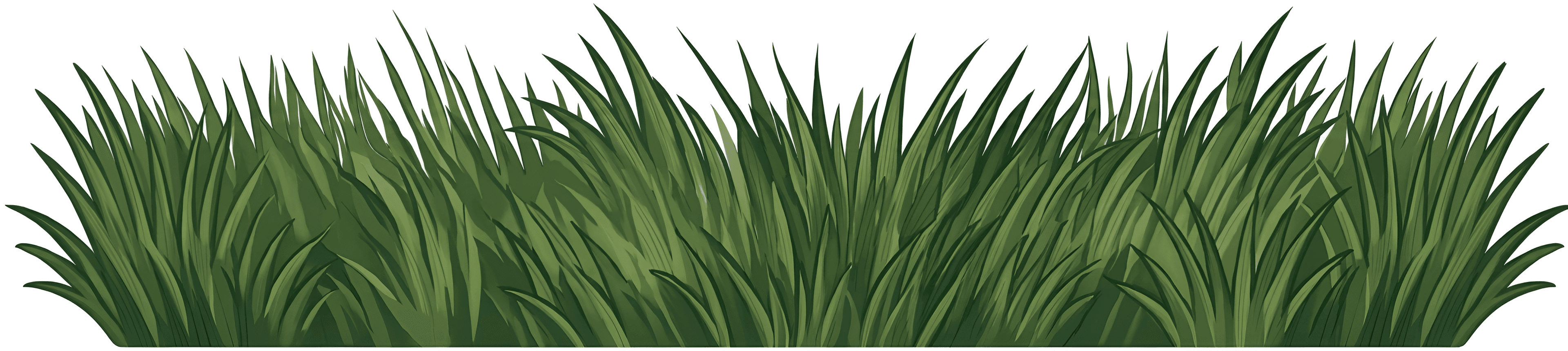 Transforming Digital Art: AI Upscales Cartoon Grass Illustration