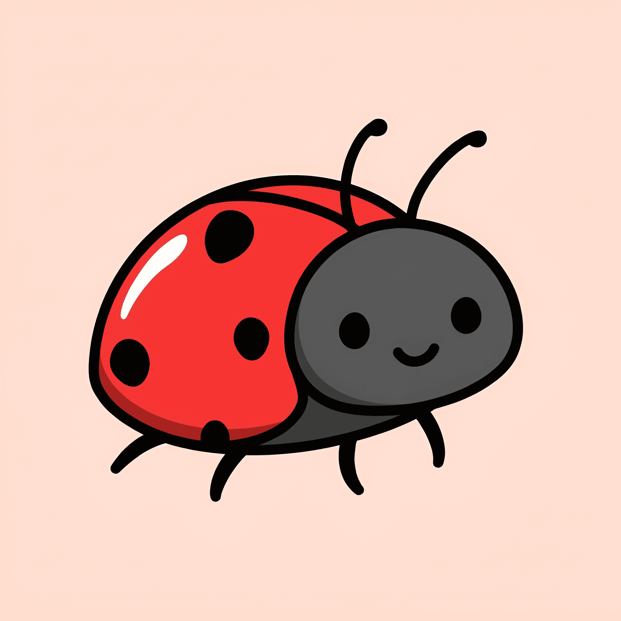 Upscale Cartoon Ladybug Illustration | AI Image Enhancer