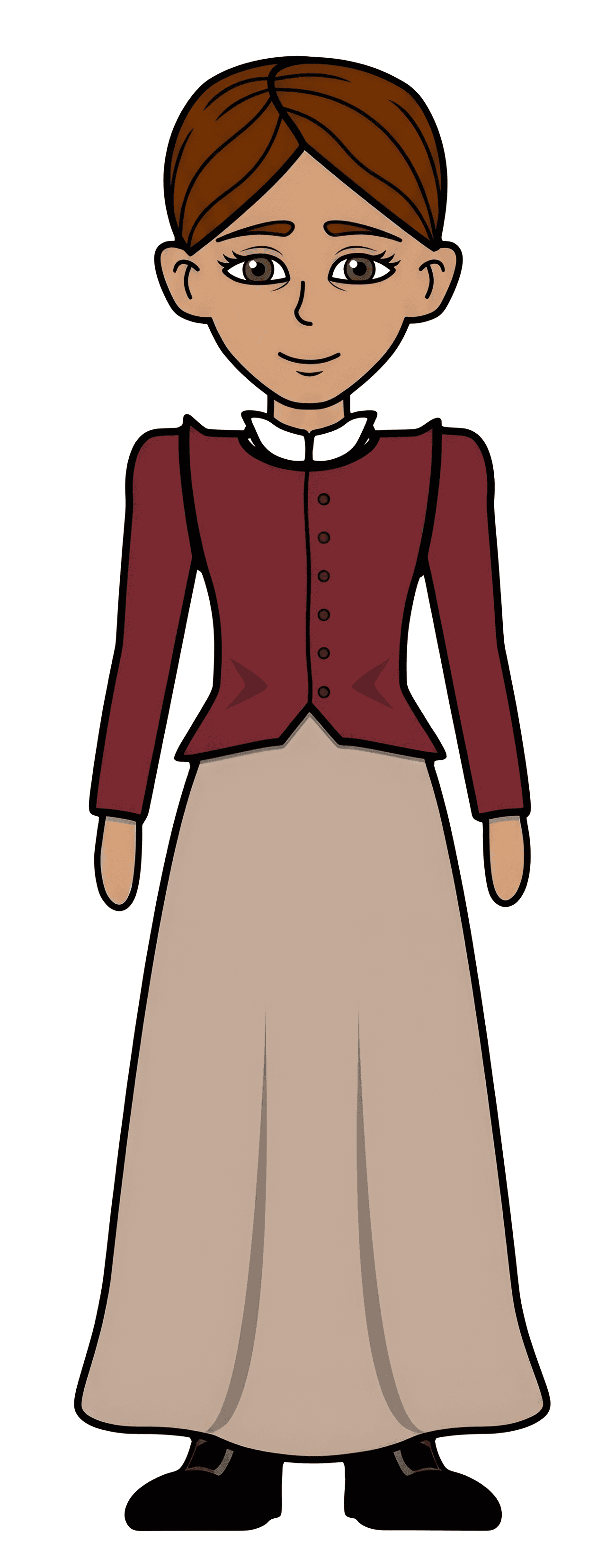 AI Upscale Cartoon Woman Illustration | BgRemovit Image Enhancer