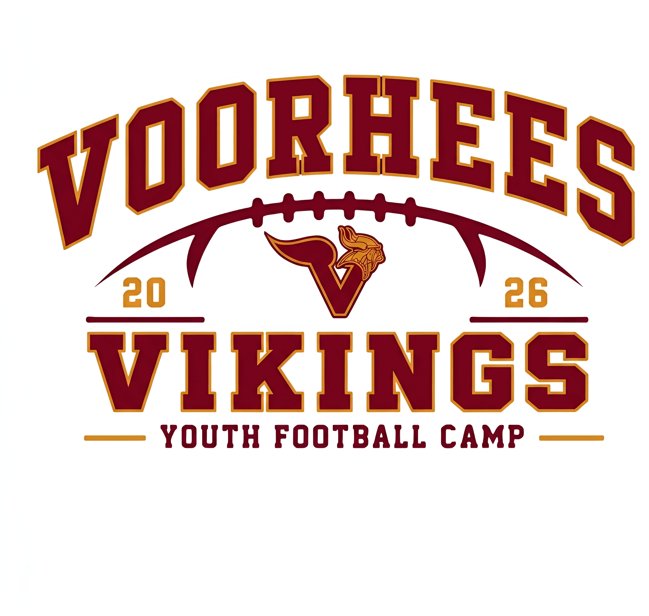 Upscale Voorhees Vikings Football Camp Logo | BgRemovit AI