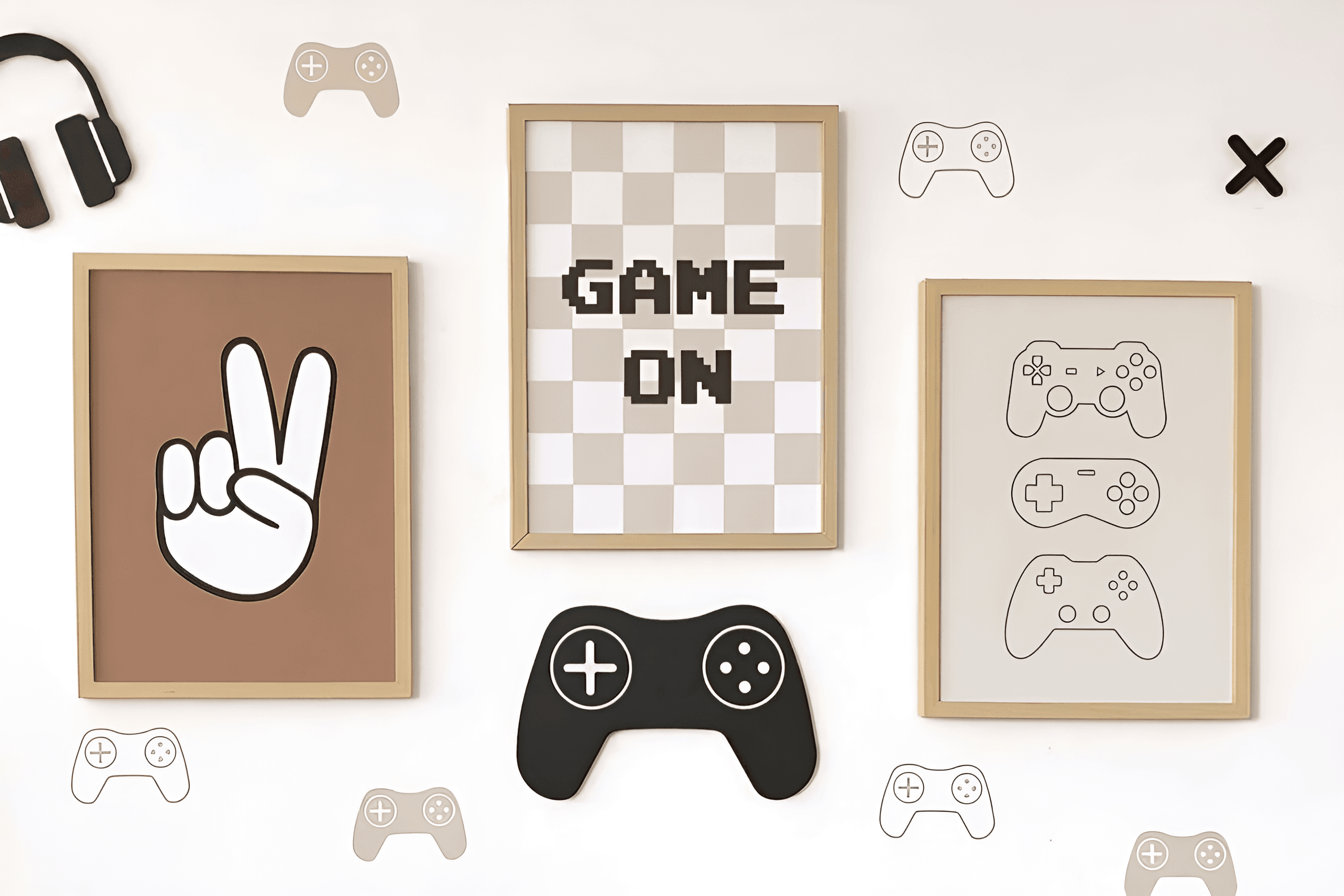 Upscale Gaming Wall Art Decor | Enhance Room Photo Detail with AI