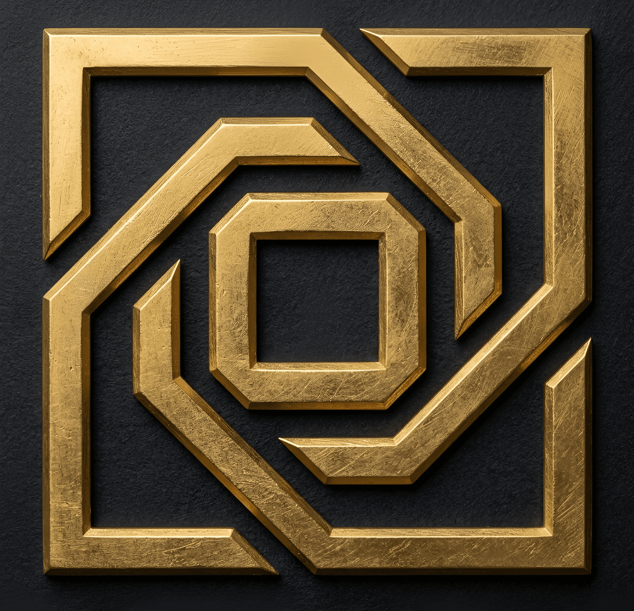 Upscale Gold Geometric Pattern | AI Image Enhancer for Detail