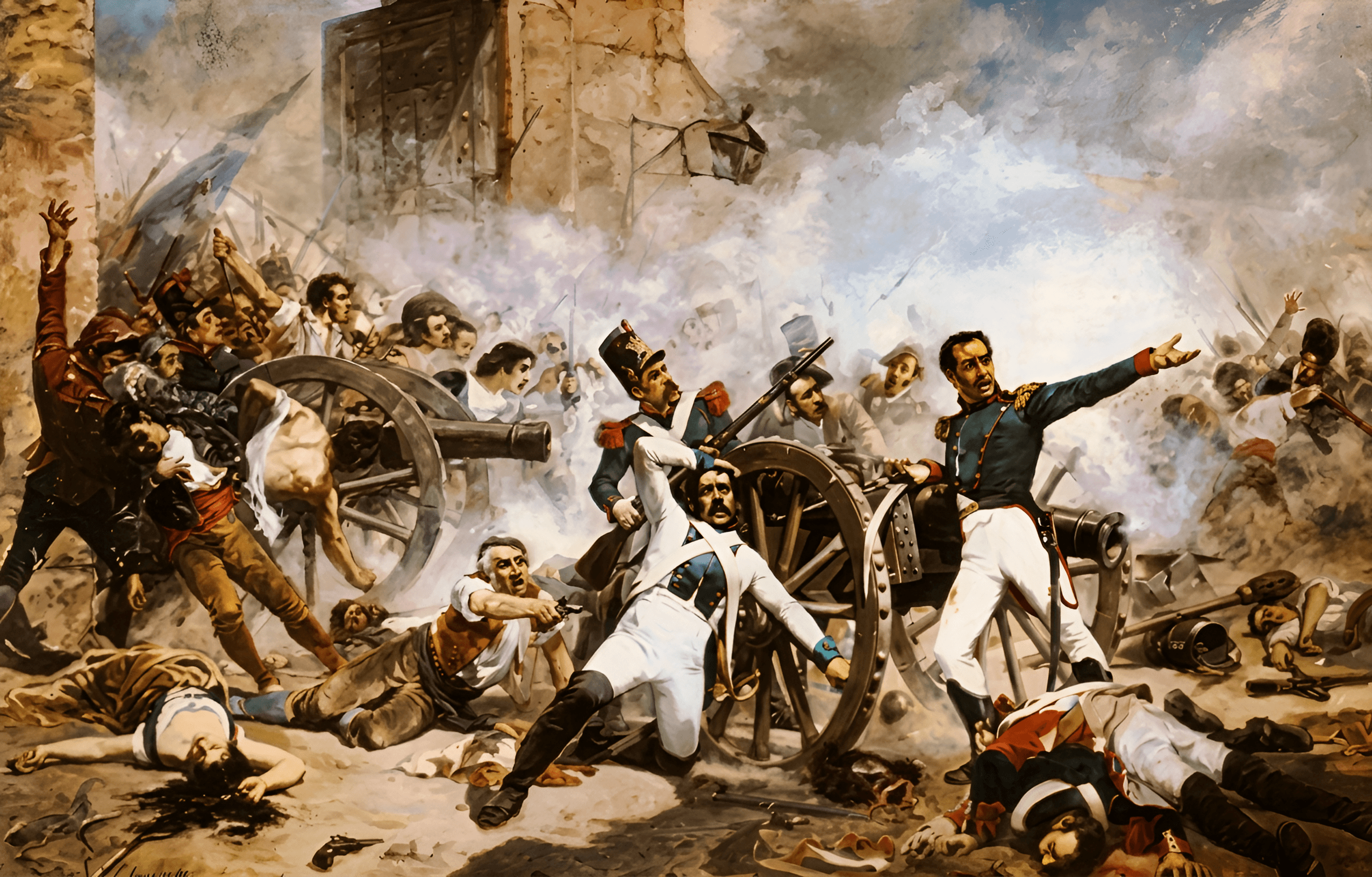 Upscale & Enhance Historical Battle Painting with AI