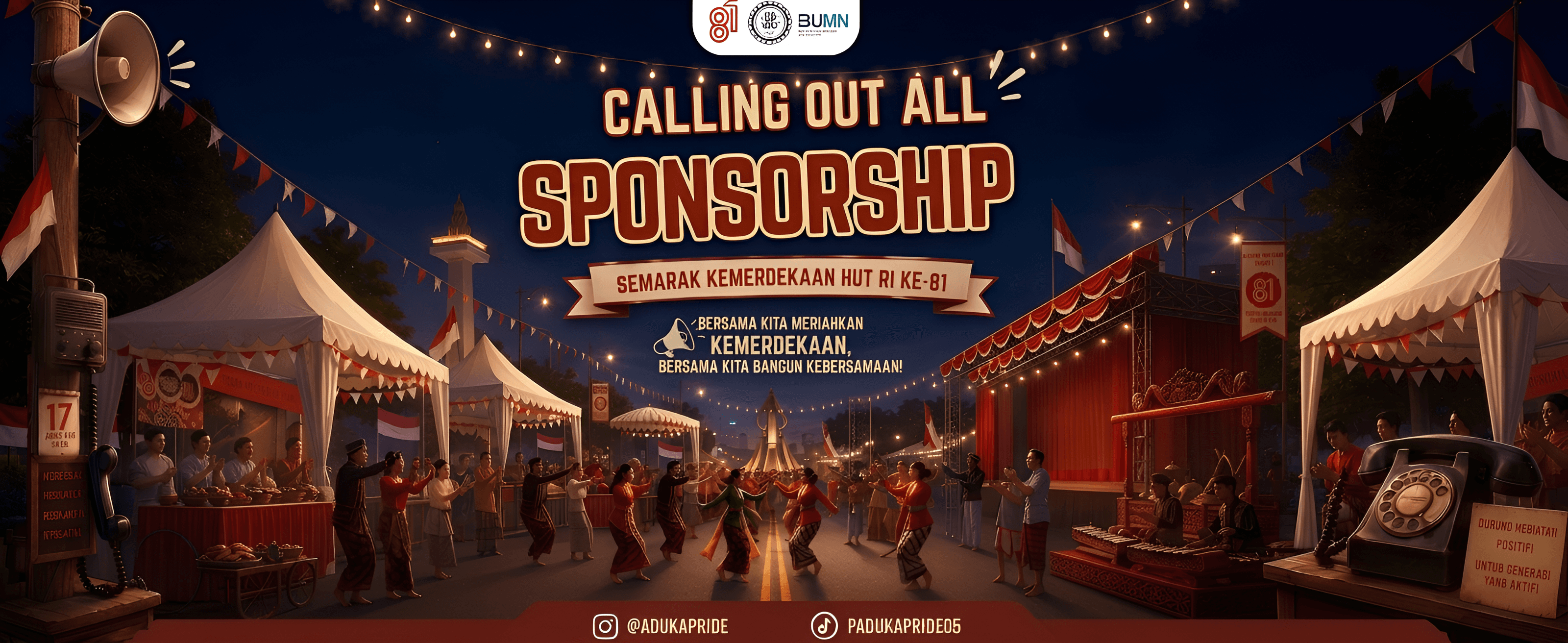 Upscale Indonesian Festival Banner for Sponsorship Drive