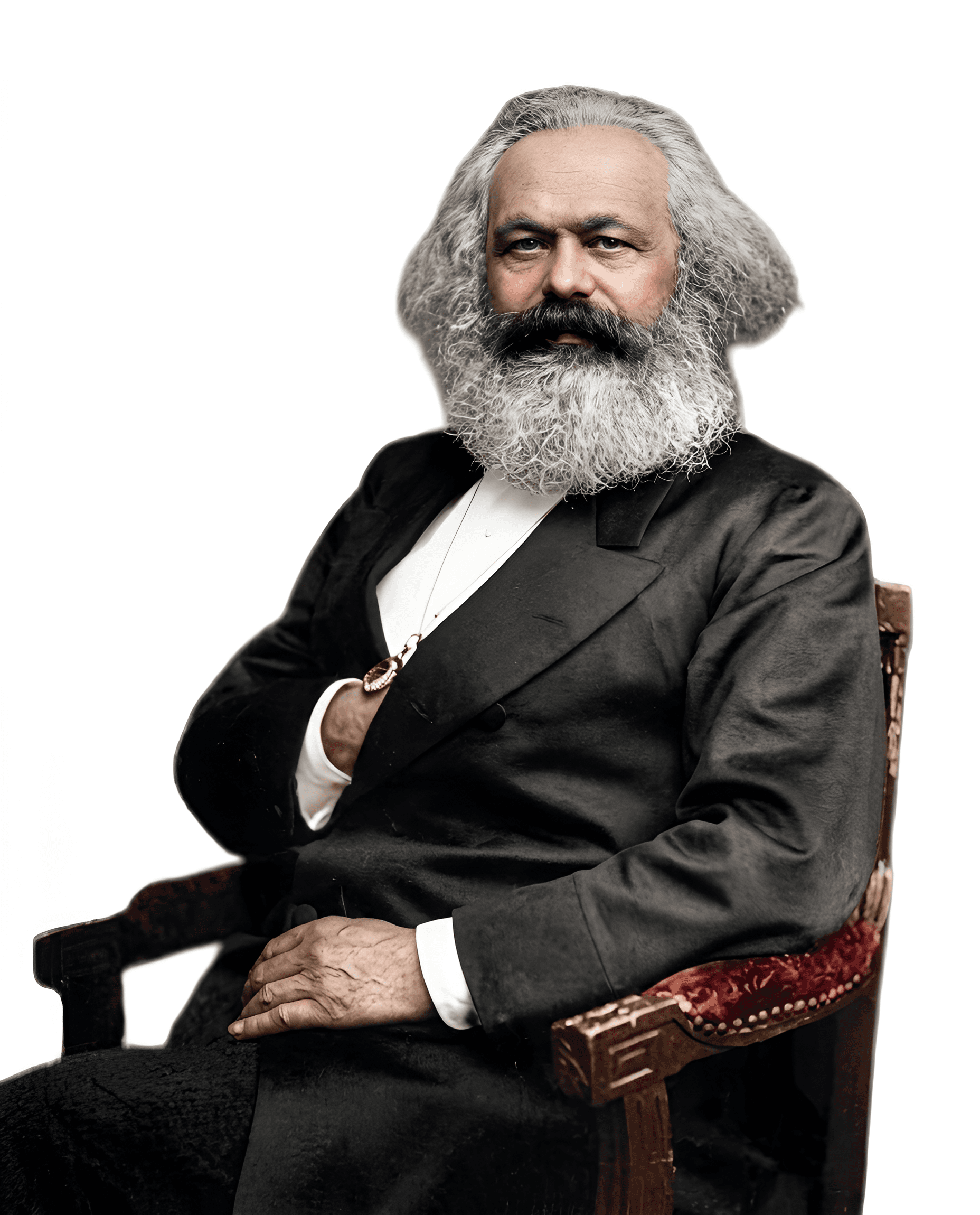Bring History to Life: Karl Marx Portrait Enhanced with AI