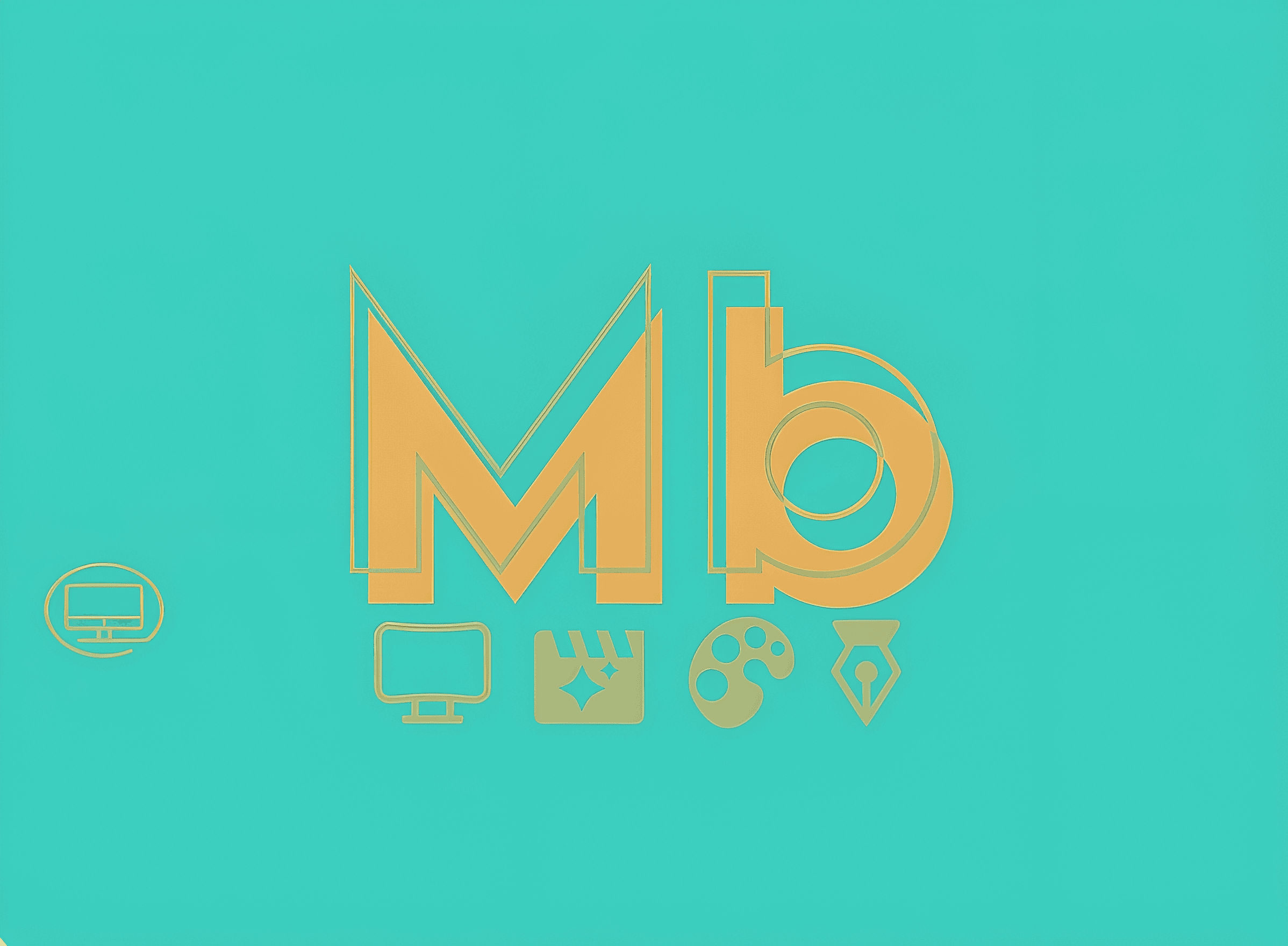 Upscale & Enhance Mb Logo | Sharpen Teal & Orange Graphics