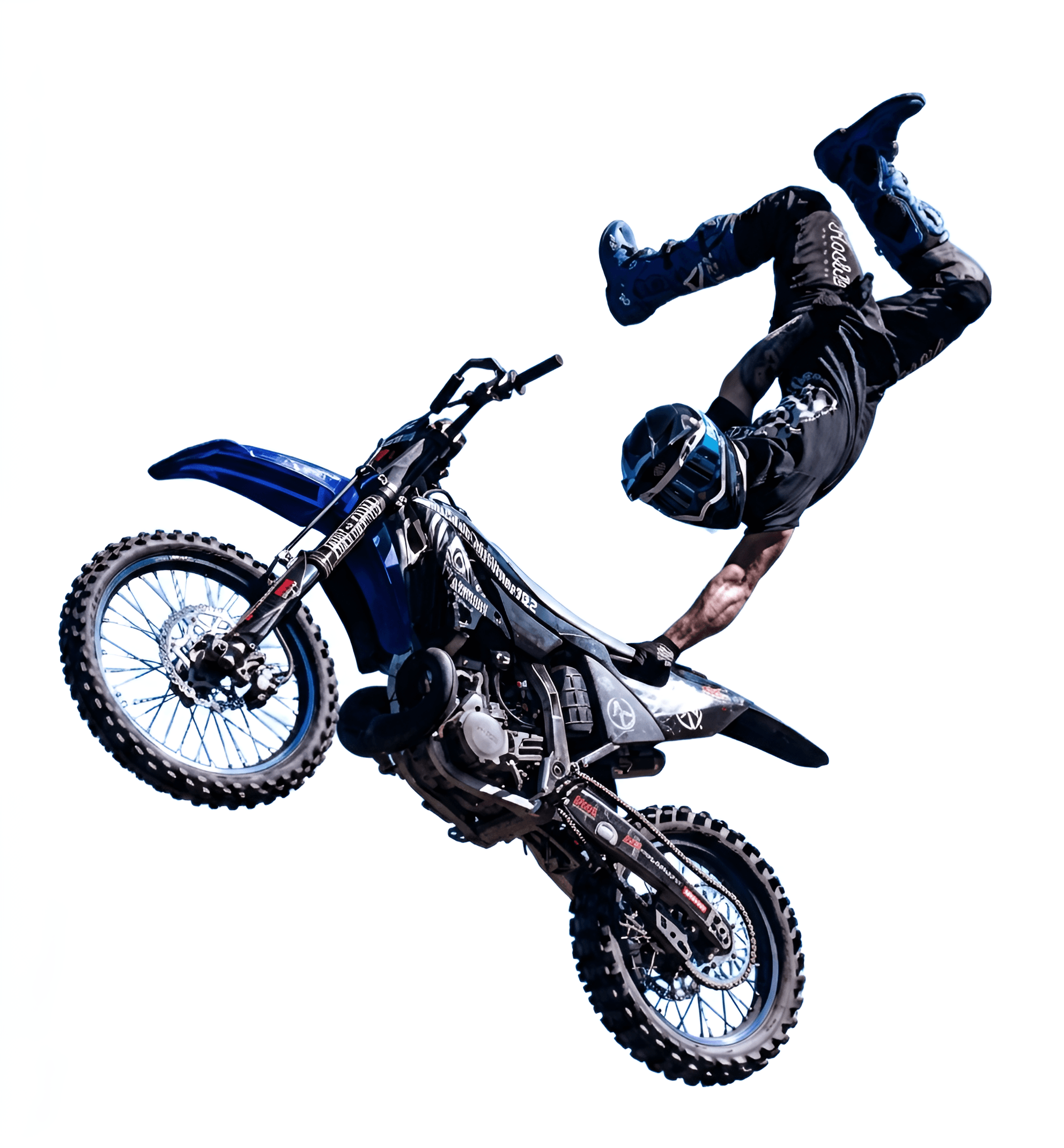 Unleash Ultra-Sharp Detail: Motocross Rider Image Upscaled