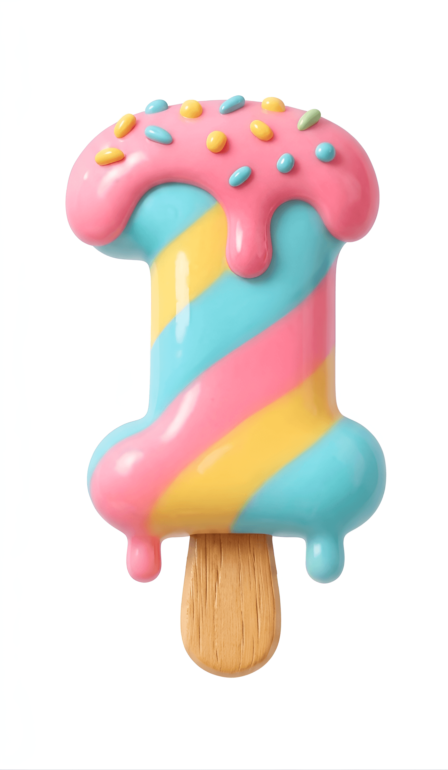 Upscale & Enhance Number 1 Popsicle Image for Crisp Detail