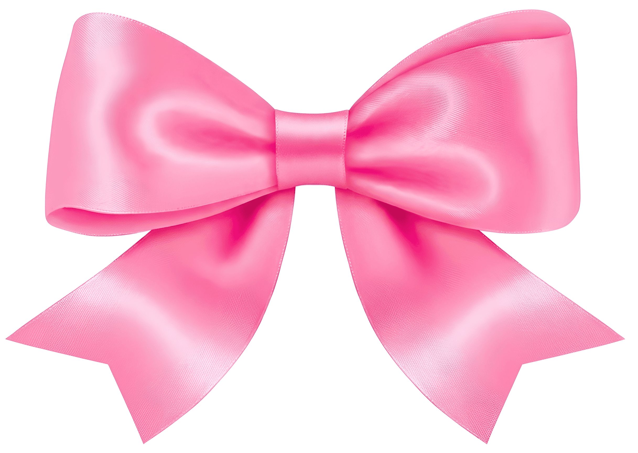 Upscale Pink Satin Bow Image | Enhanced Detail & Sharpness